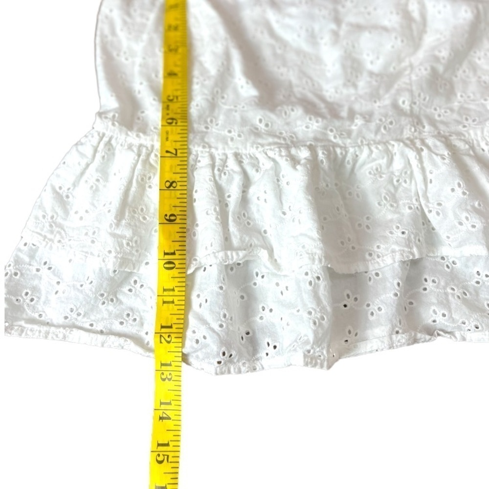 Lost + Wander Eyelet Peplum Crop Top - Picture 9 of 10